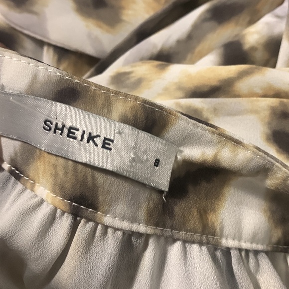 Sheike Untamed Maxi Halter Slit Wrap Dress in animal print - Picture 9 of 10